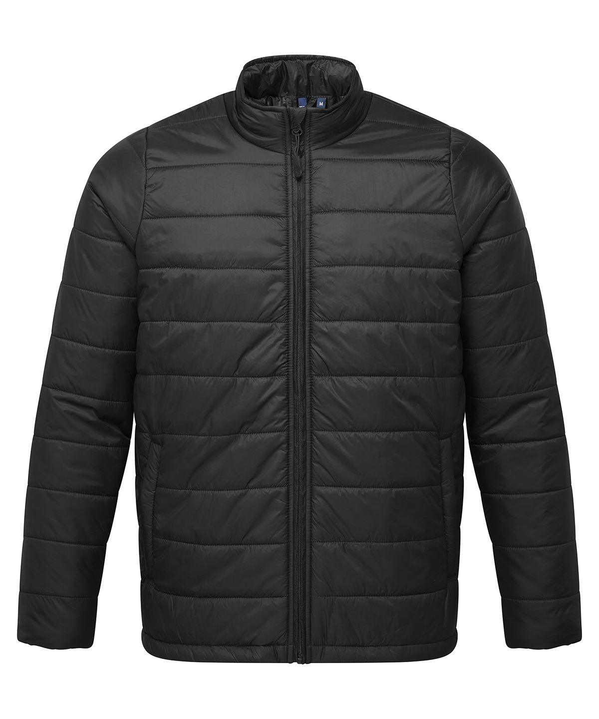 Premier ‘Recyclight’ padded jacket in Black, front view