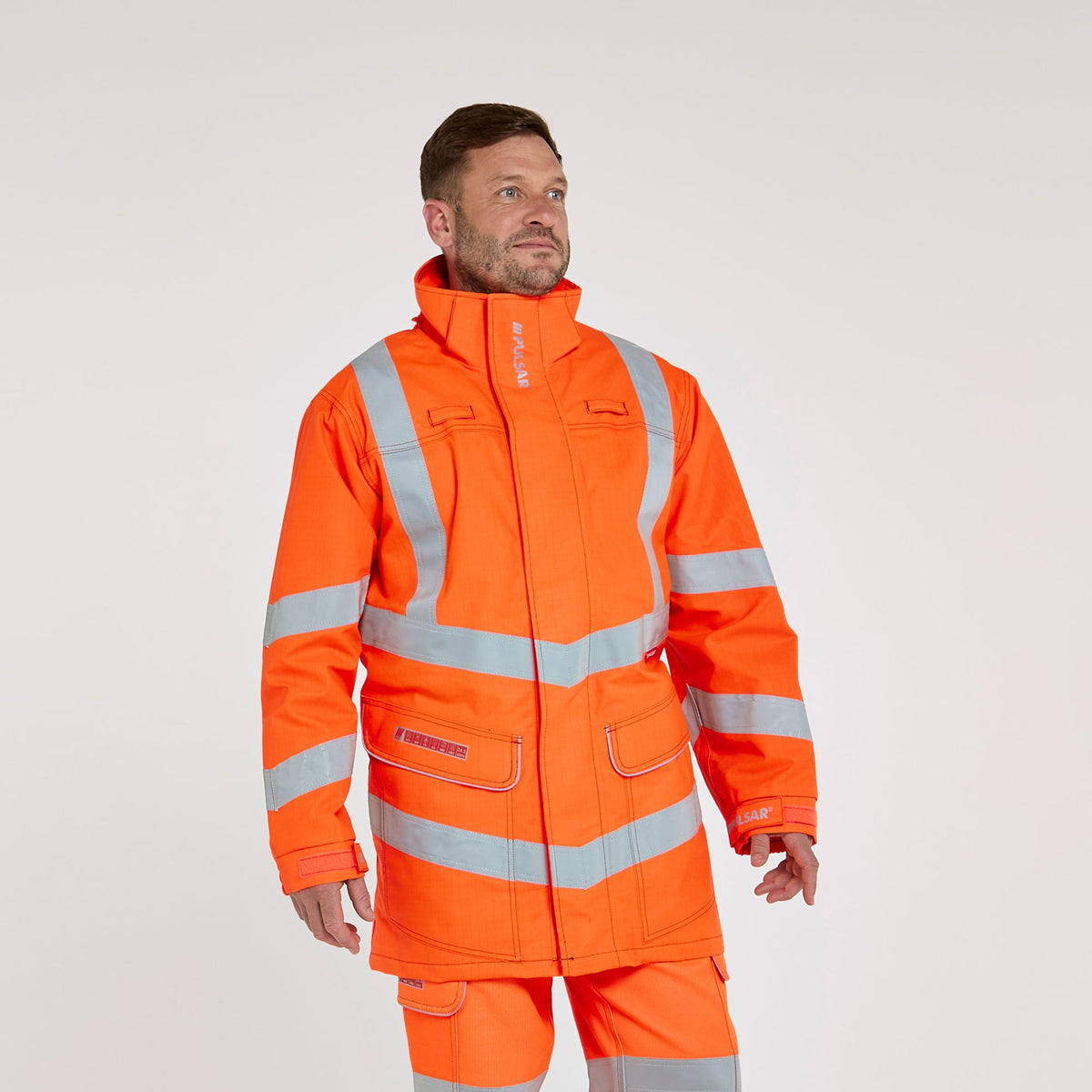 Pulsar Electric ARC Waterproof Storm Coat Orange, main product image