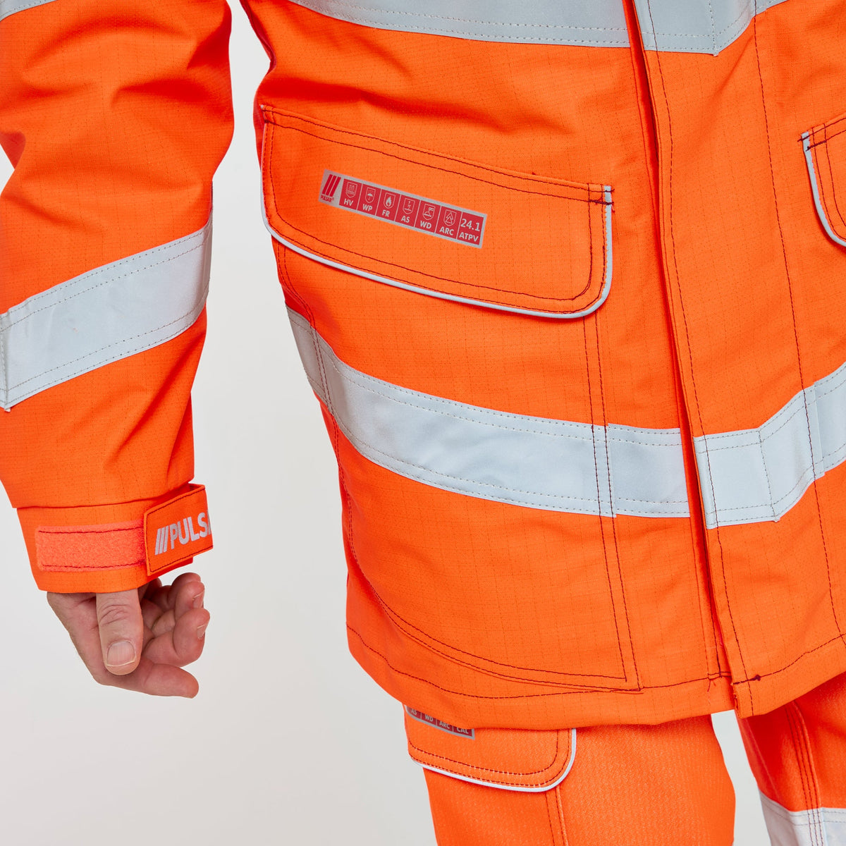 Pulsar Electric ARC Waterproof Storm Coat Orange, image 4