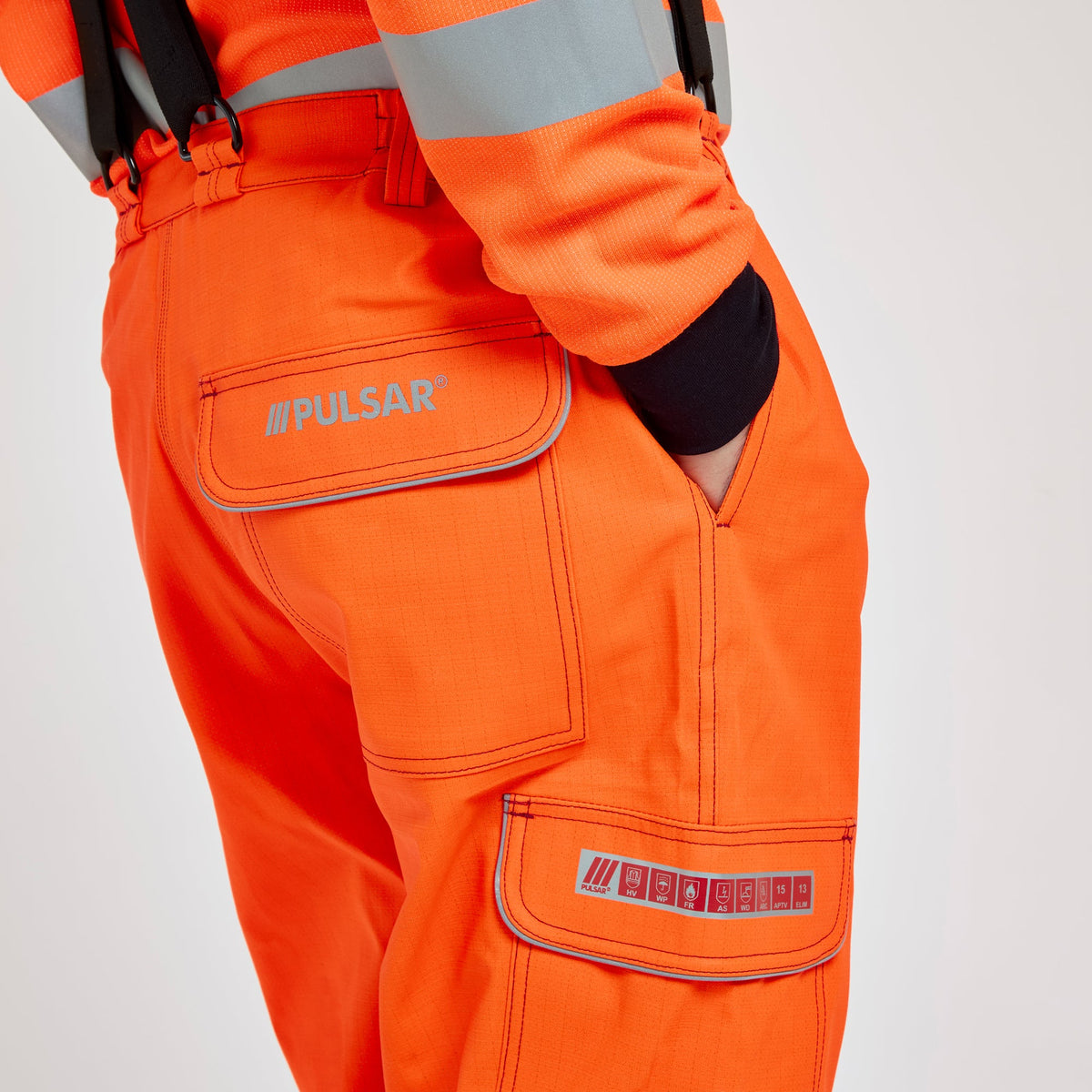 Pulsar Electric ARC Waterproof Salopettes Orange, image 5
