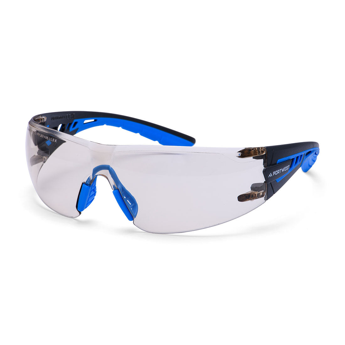 Portwest Tech Look Lite KN Safety Glasses in Red, image 3