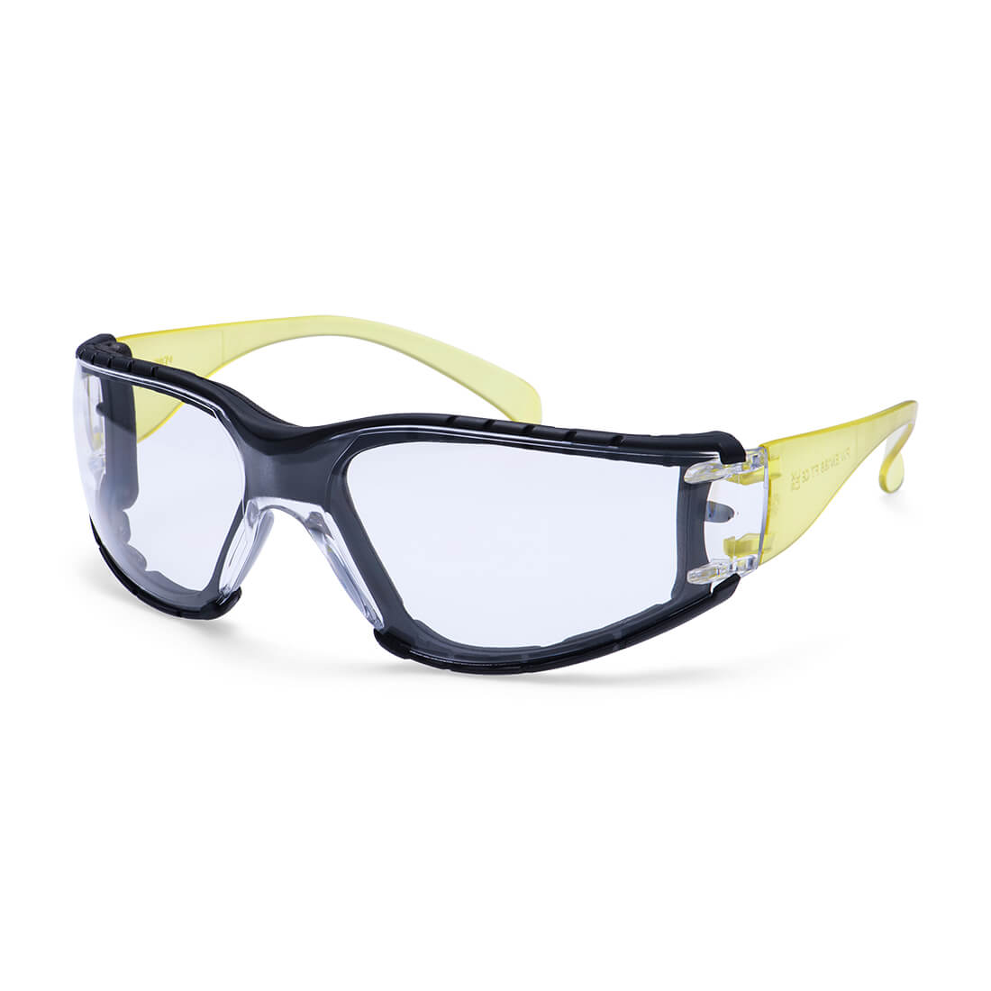 Portwest Wrap Around Plus Safety Glasses in Clear, main product image