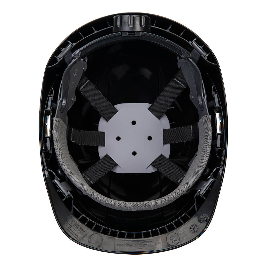 Portwest PS55 Endurance Helmet in Black, back view