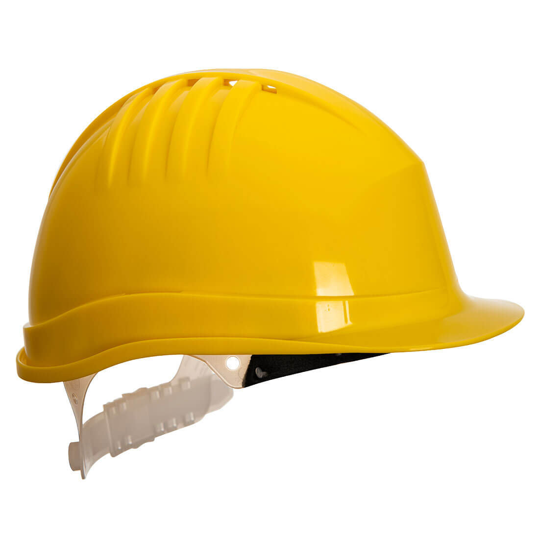 Portwest Expertline Safety Helmet (Slip Ratchet) in Yellow, main product image