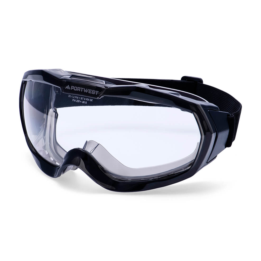 Portwest Ultra Safe Light Vented Goggles in Clear, main product image