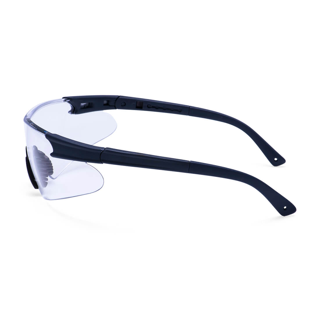 Portwest PW17 Curvo Safety Glasses in Clear, back view