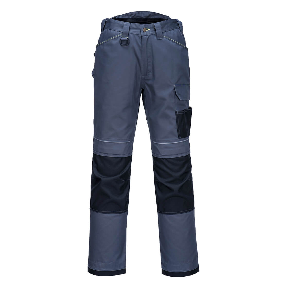 Portwest PW3 Lightweight Stretch Trousers in Zoom Grey/Black, image 2