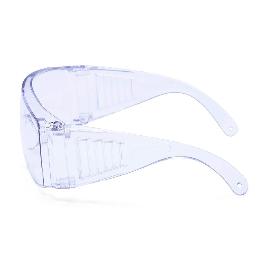 Portwest PW30 Visitor Safety Glasses in Clear, back view