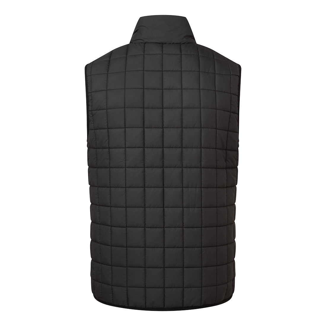 Portwest PW339 PW3 Square Baffle Bodywarmer in Black, back view