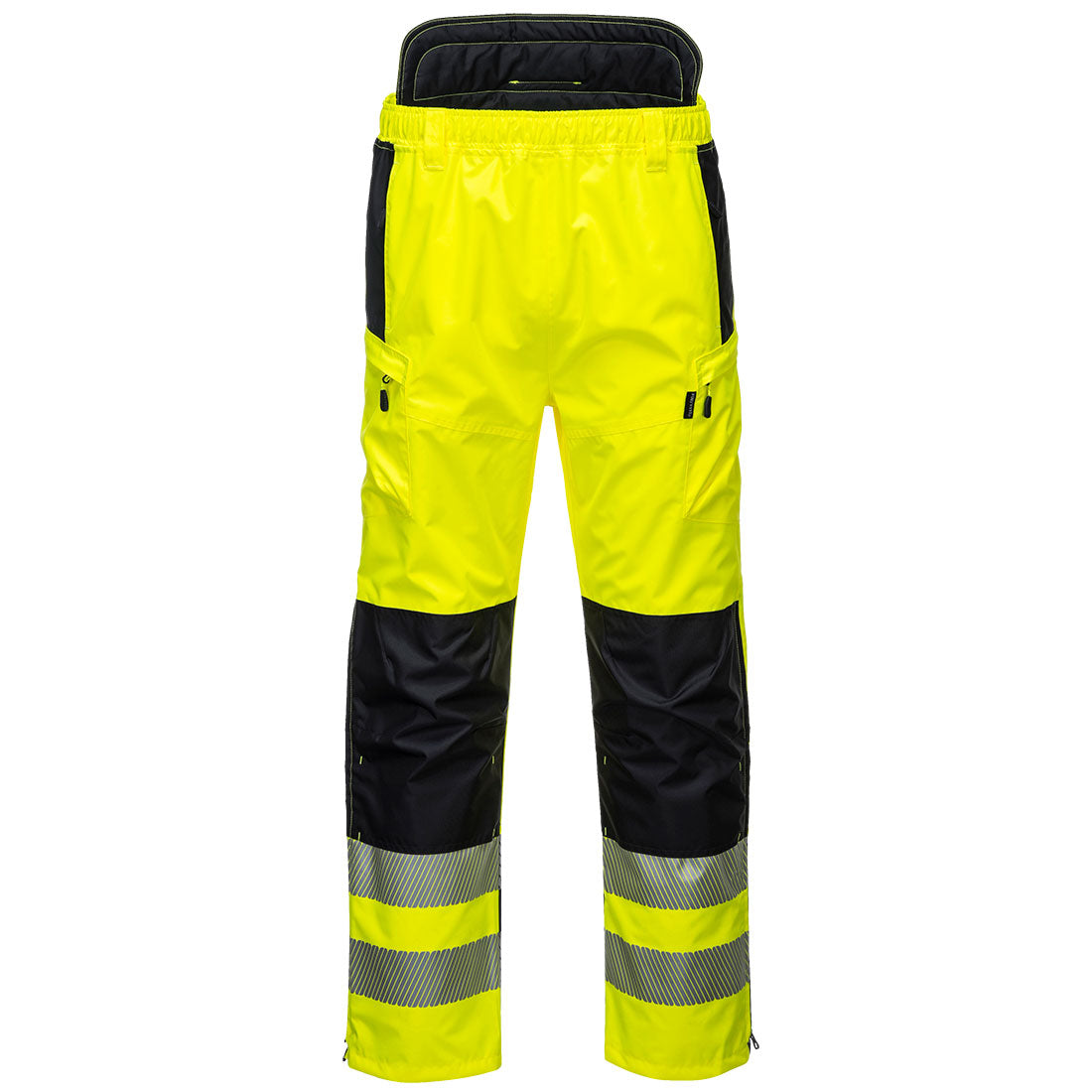 Portwest PW3 Hi-Vis Extreme Rain Trousers in Yellow/Black, image 2