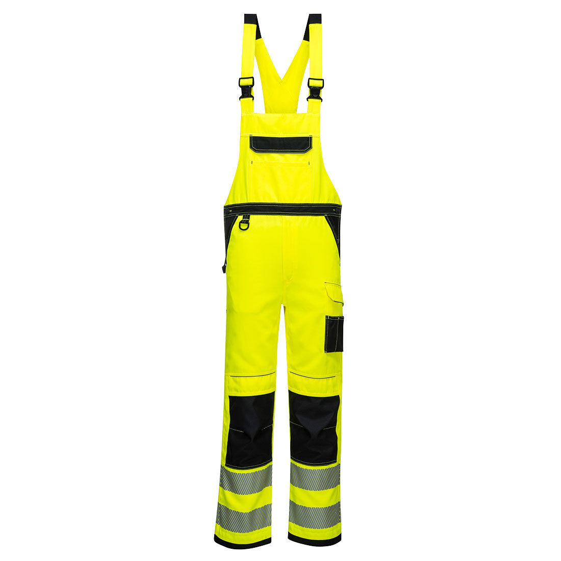 Portwest PW3 Hi-Vis Bib and Brace in Yellow/Black, image 2