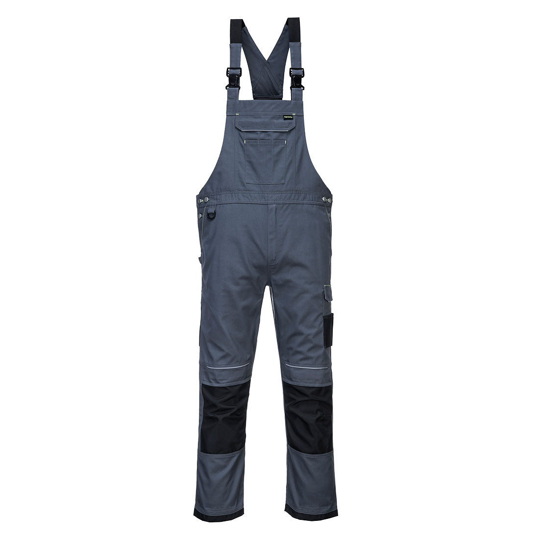 Portwest PW3 Work Bib and Brace in Zoom Grey/Black, image 2