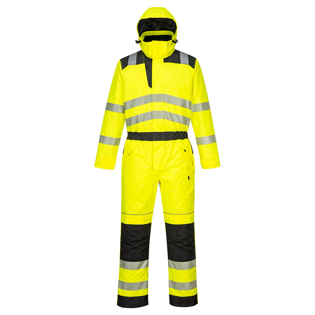 Portwest PW3 Hi-Vis Winter Coverall in Yellow/Black, image 2