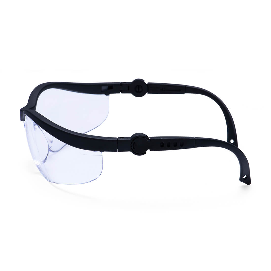 Portwest PW35 Safeguard Safety Glasses in Clear, back view