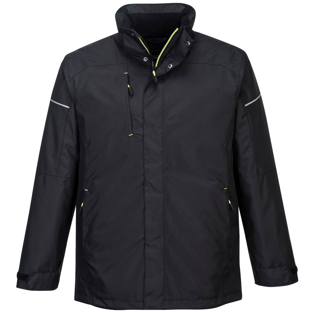 Portwest PW3 Winter Jacket in Black, main product image