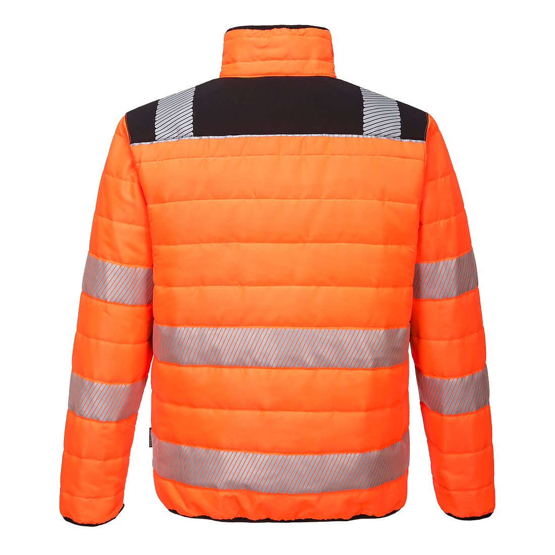 Portwest PW371 PW3 Hi-Vis Baffle Jacket in Orange/Black, back view