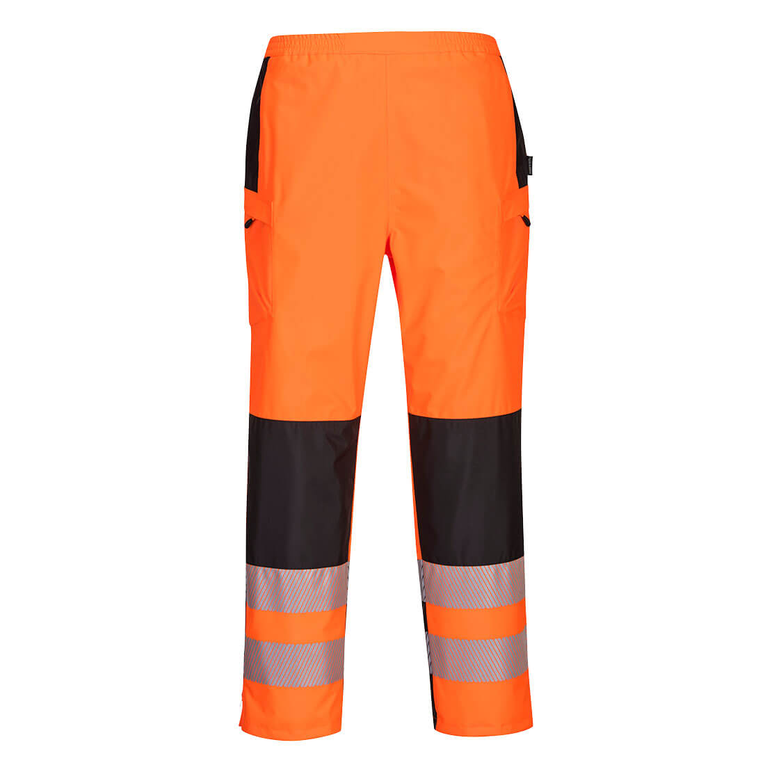 Portwest PW3 Hi-Vis Women's Rain Trousers in Orange/Black, main product image