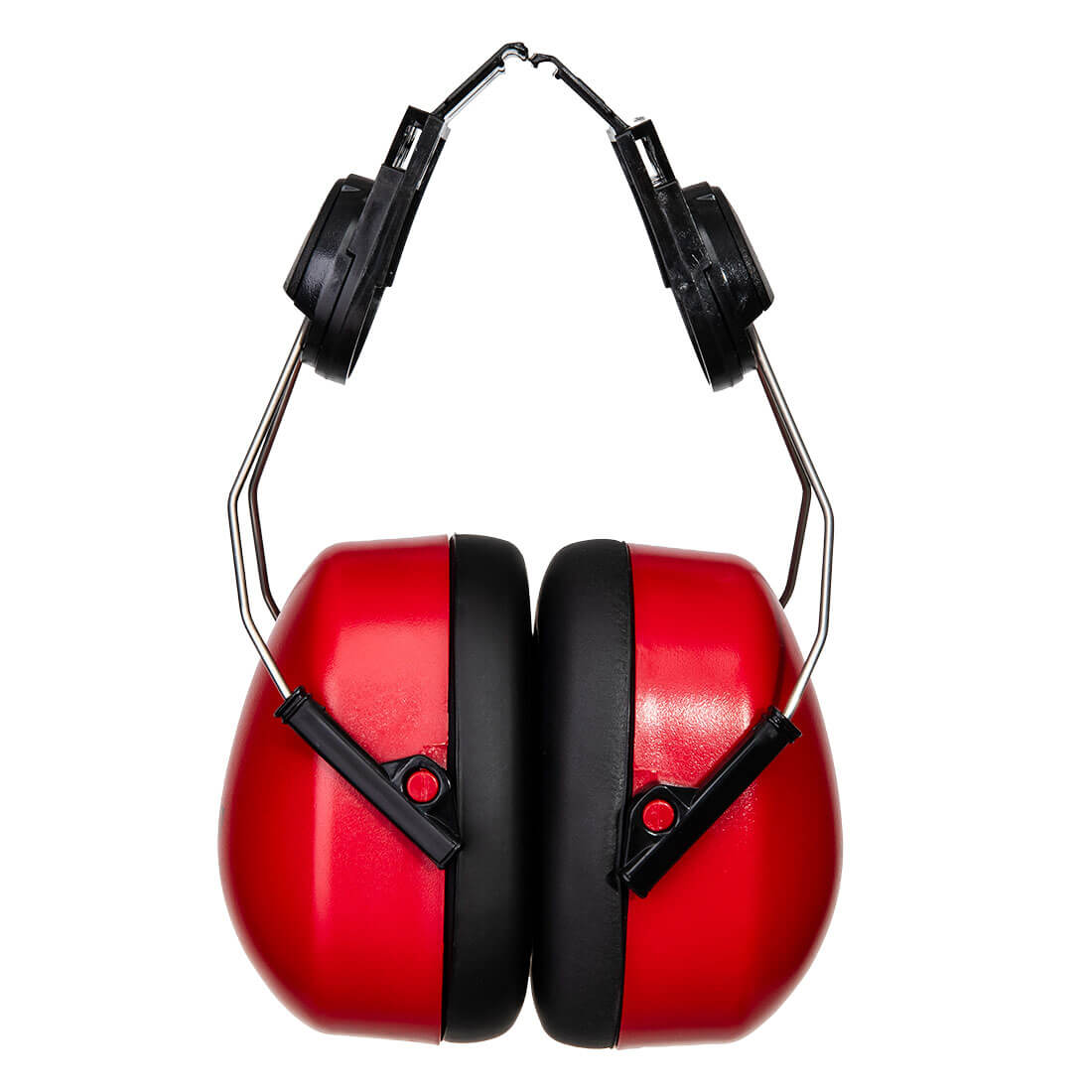 Portwest Endurance Clip-On Ear Defenders in Red, main product image