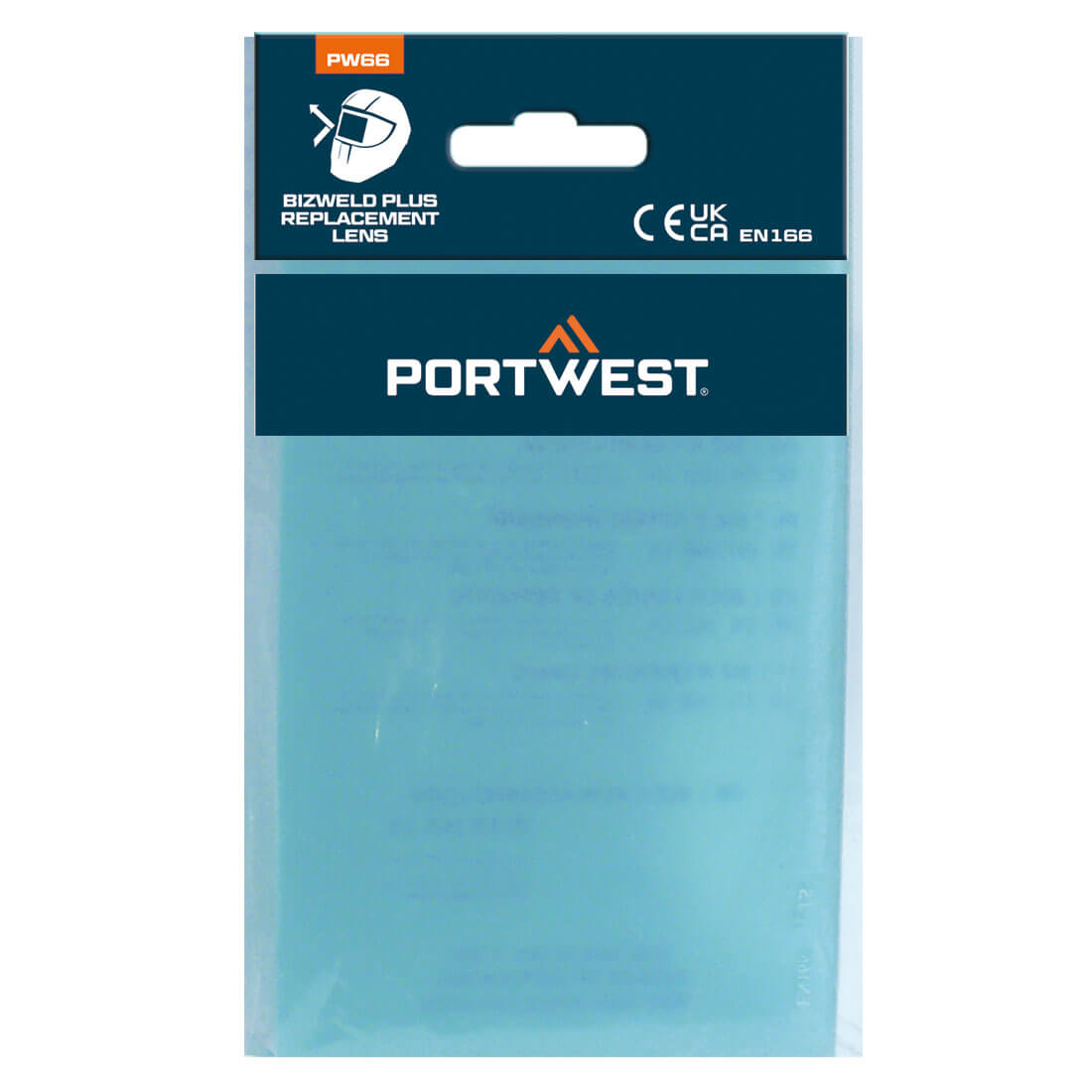 Portwest BizWeld Plus Replacement Lens in Clear, main product image