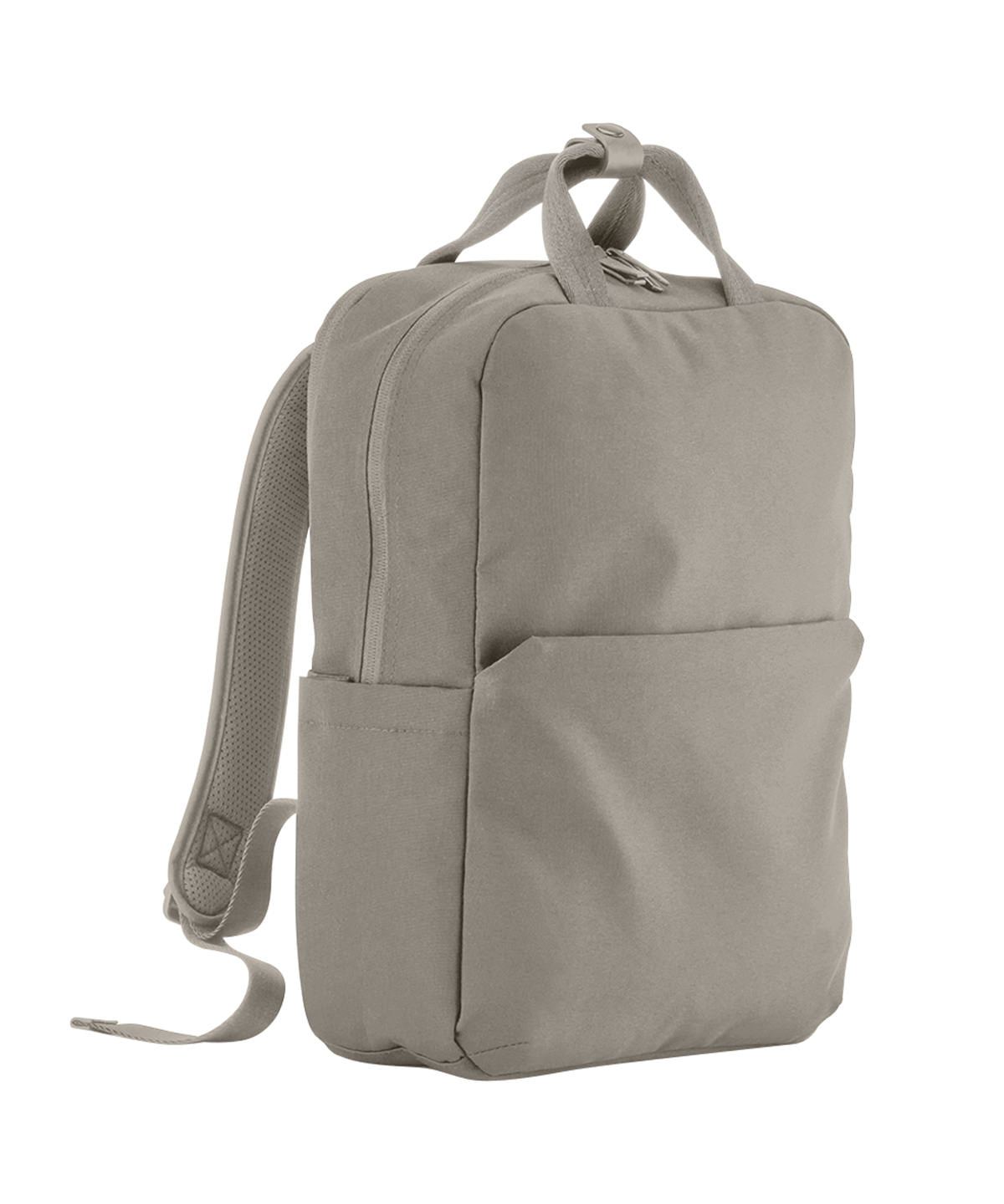 Quadra Stockholm laptop backpack in Natural Stone, front view