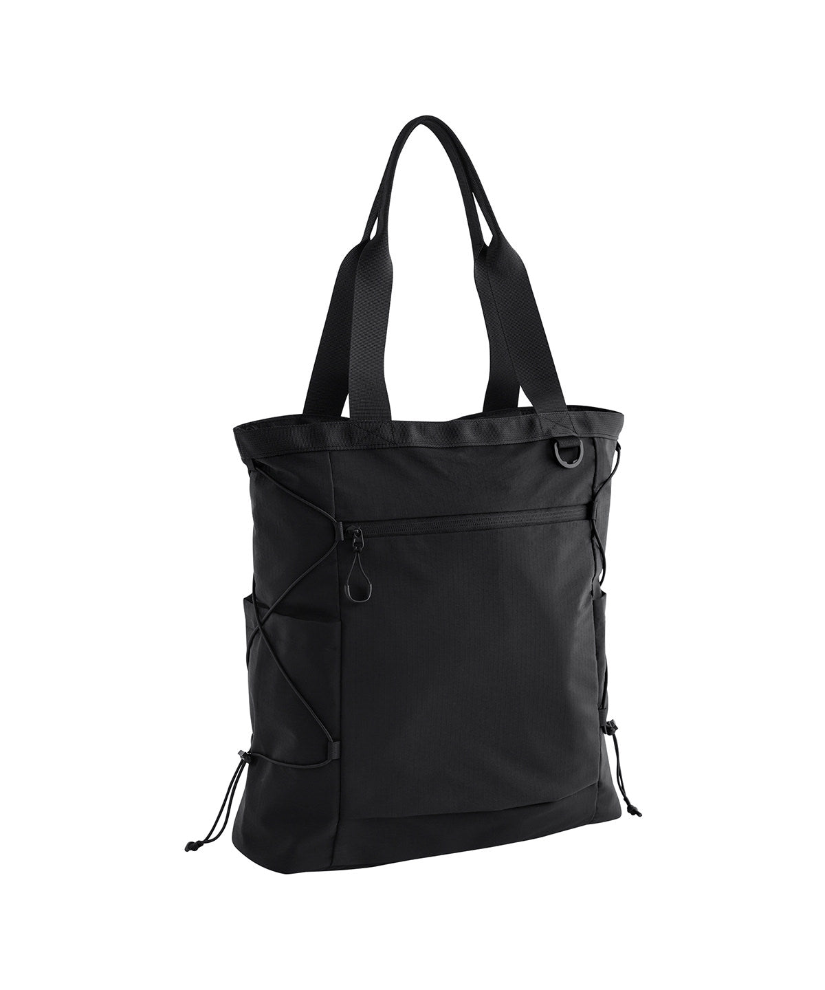 Quadra UrbanShift tote in Black, front view