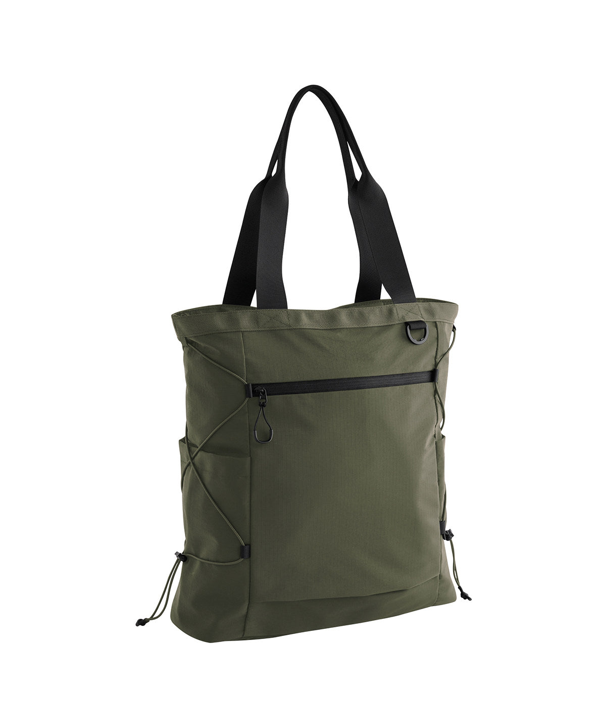 Quadra UrbanShift tote in Olive Green, front view