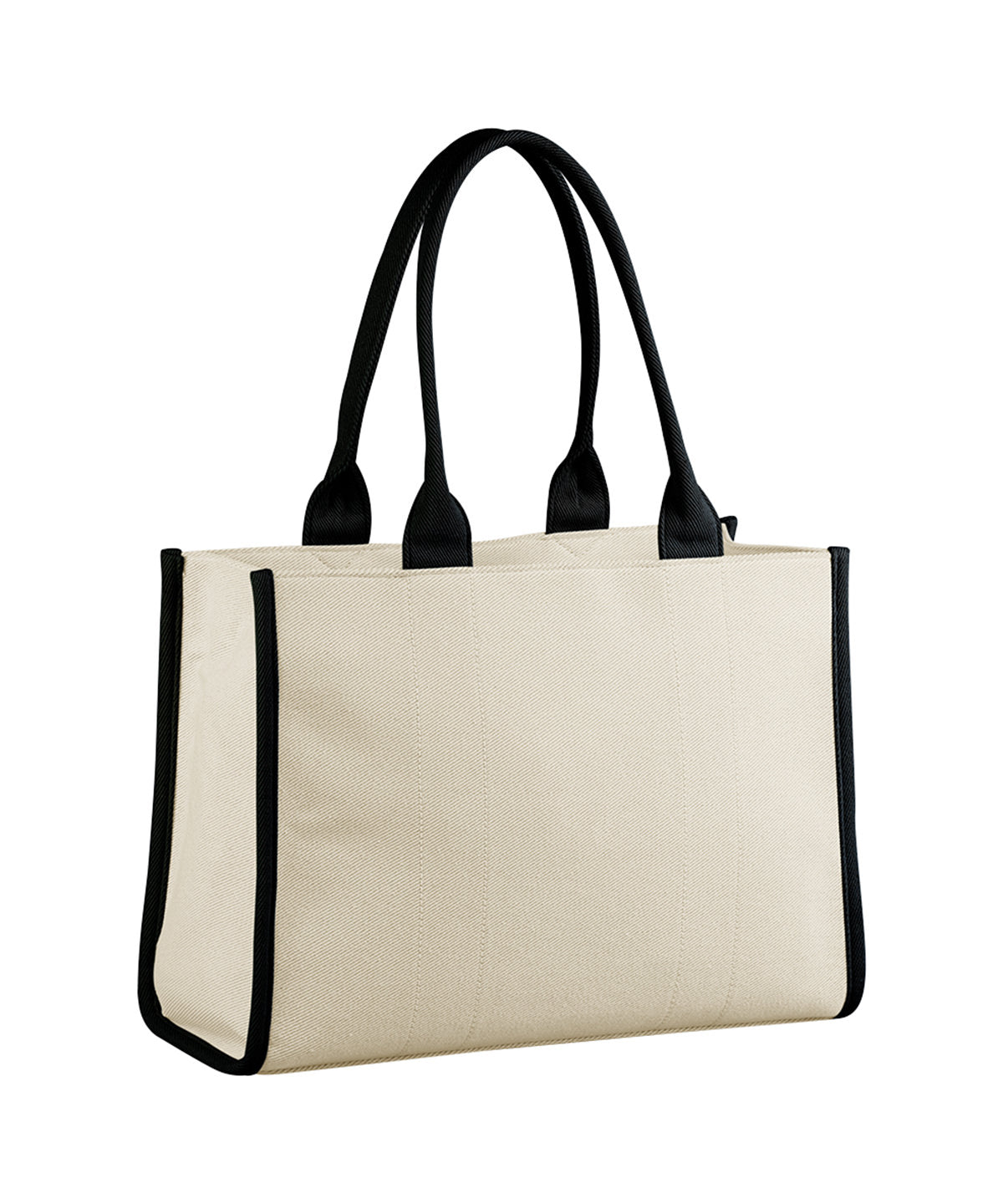 Quadra Puerto large tote in Natural/Black, front view