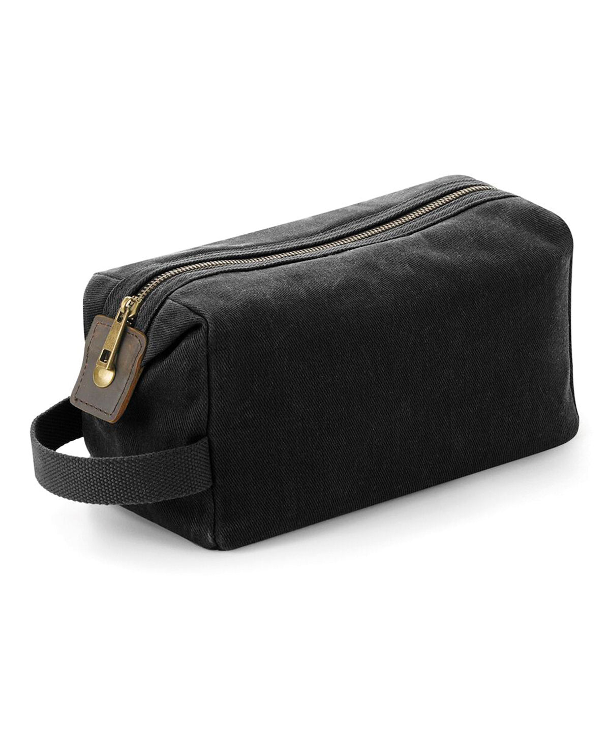 Quadra Heritage waxed canvas wash bag, lifestyle photo
