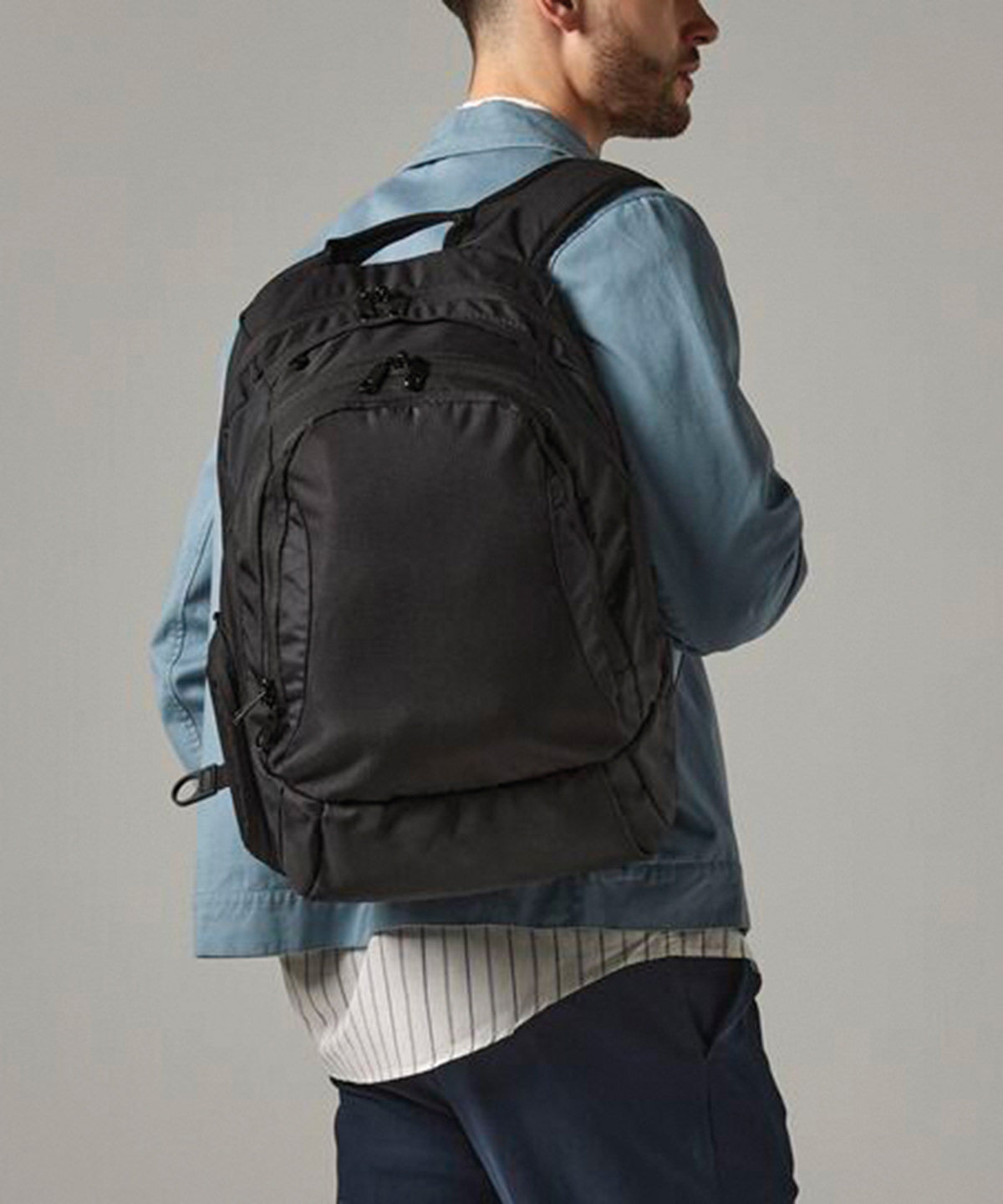 Quadra Vessel laptop backpack in Black, lifestyle photo