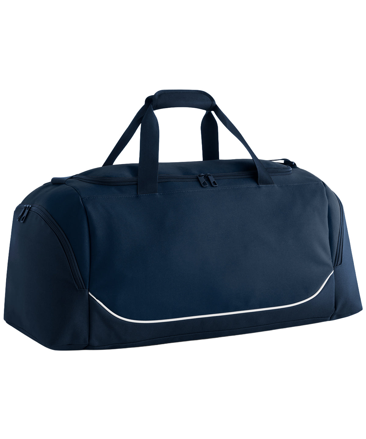Quadra Teamwear medium holdall in Navy/White, front view