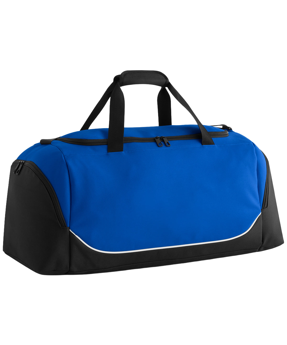 Quadra Teamwear medium holdall in Royal/Black/White, front view