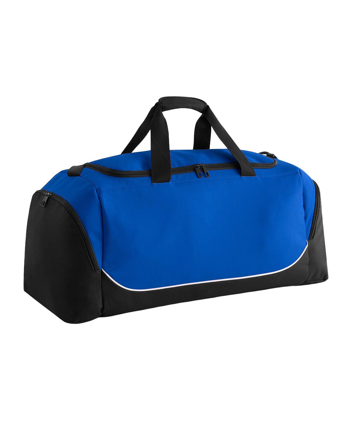 Quadra Teamwear large holdall in Royal/Black/White, front view