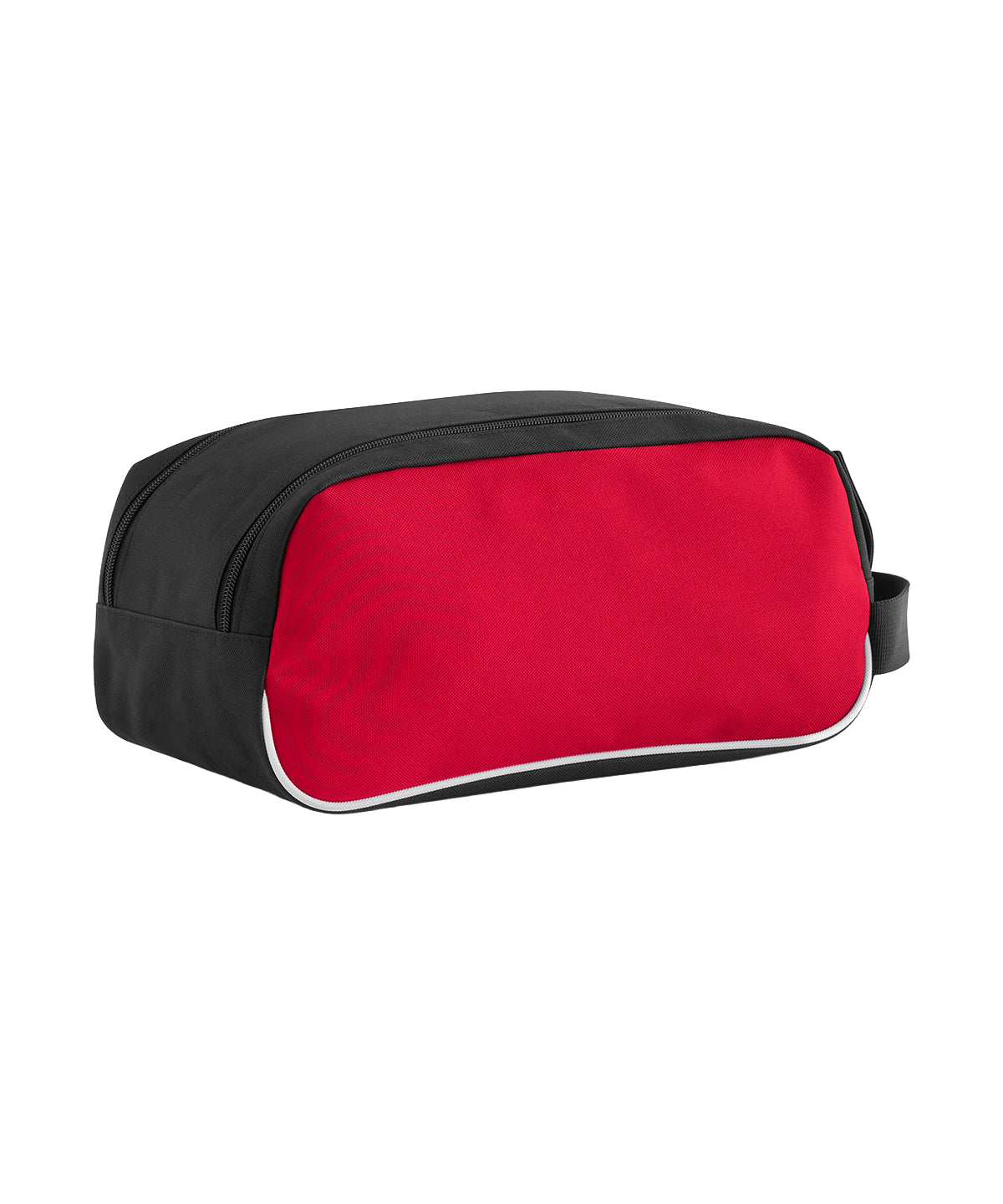 Quadra Teamwear shoe bag in Red/Black/White, front view