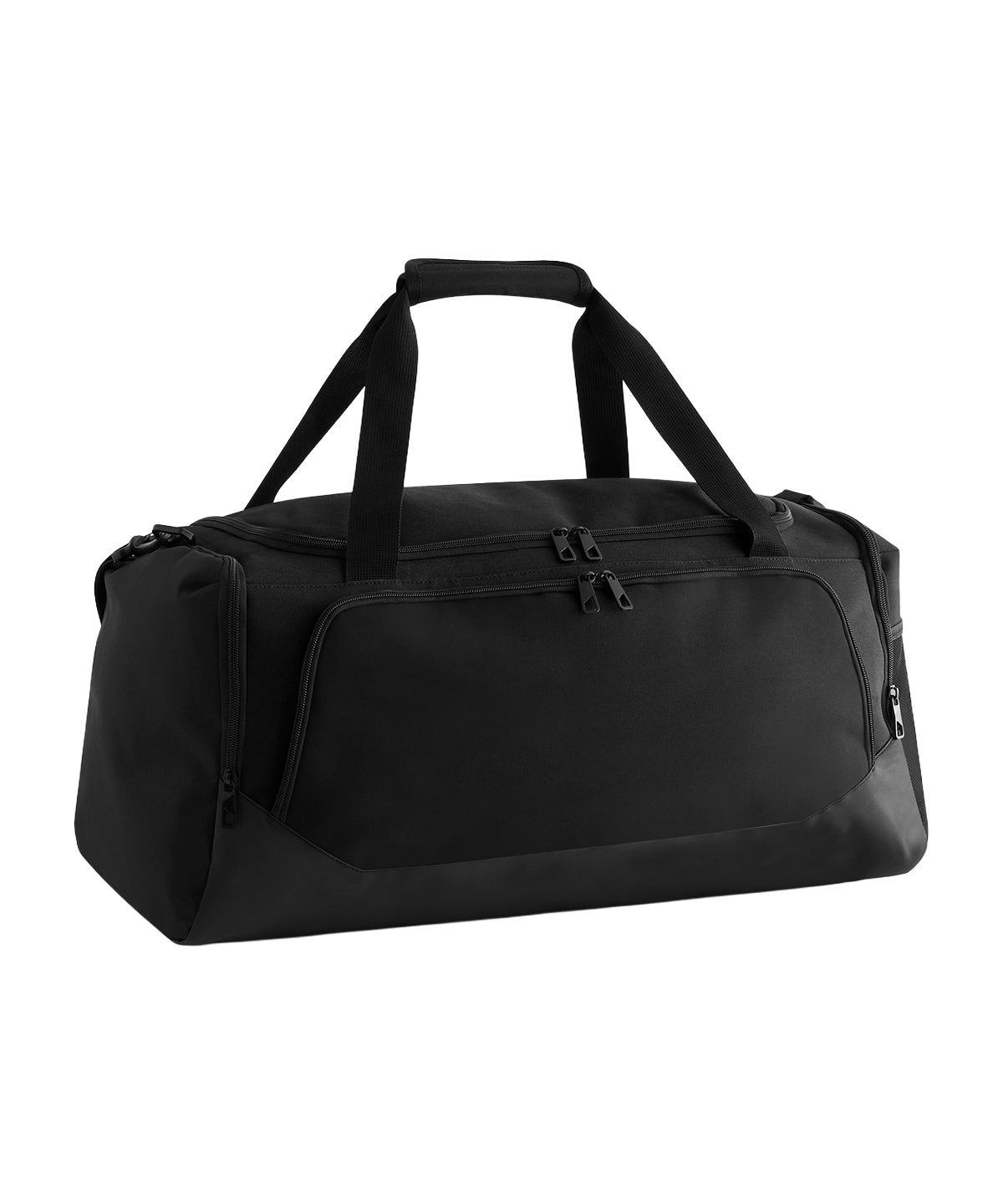 Quadra Pro team medium holdall in Black, front view