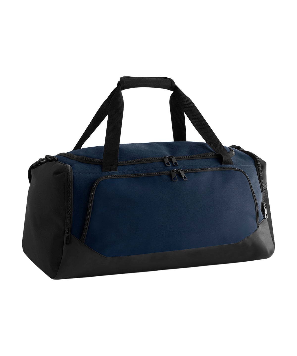 Quadra Pro team medium holdall in Navy/Black, front view