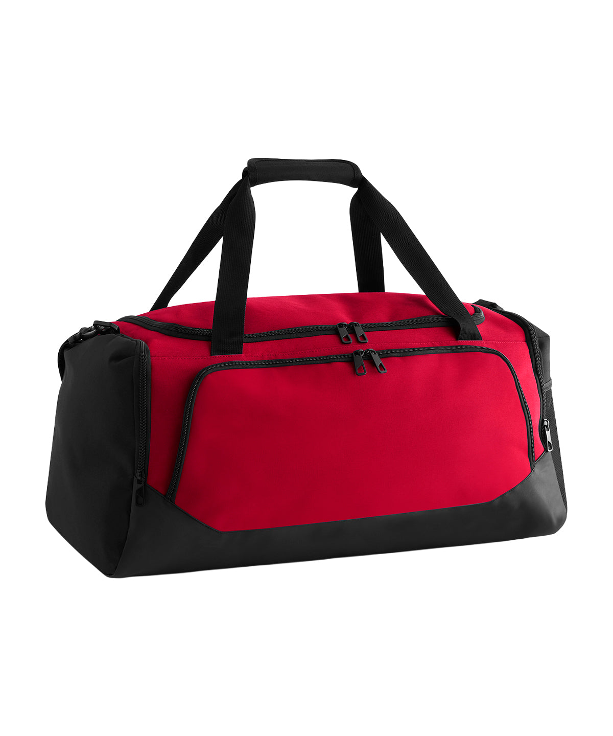 Quadra Pro team medium holdall in Red/Black, front view