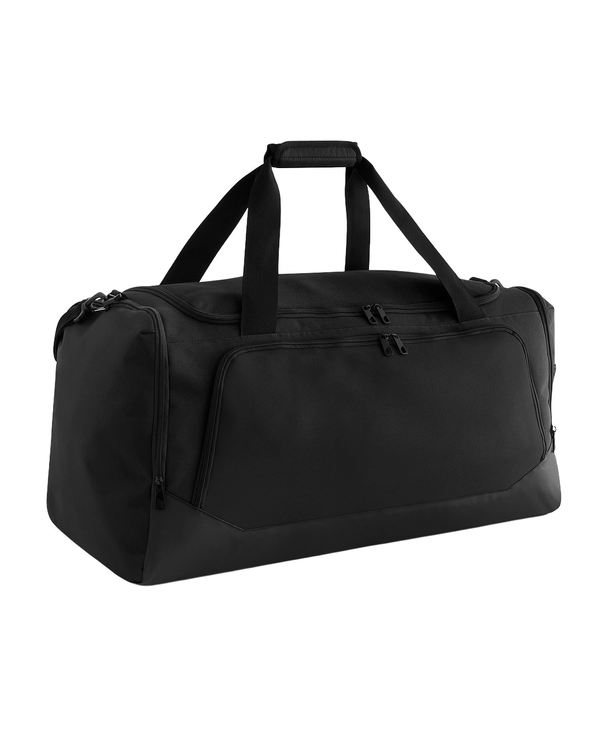 Quadra Pro team large holdall in Black, front view
