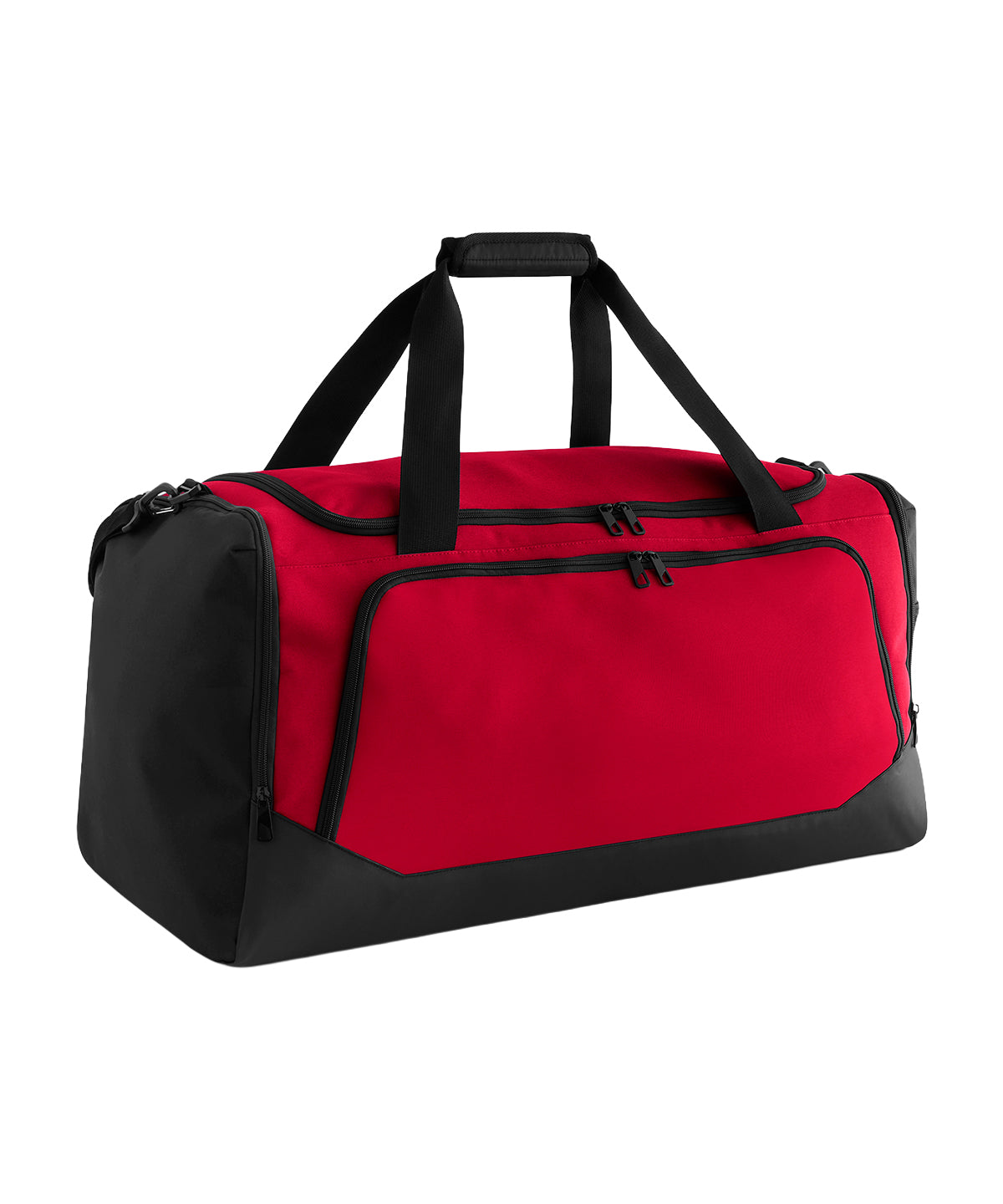 Quadra Pro team large holdall in Red/Black, front view