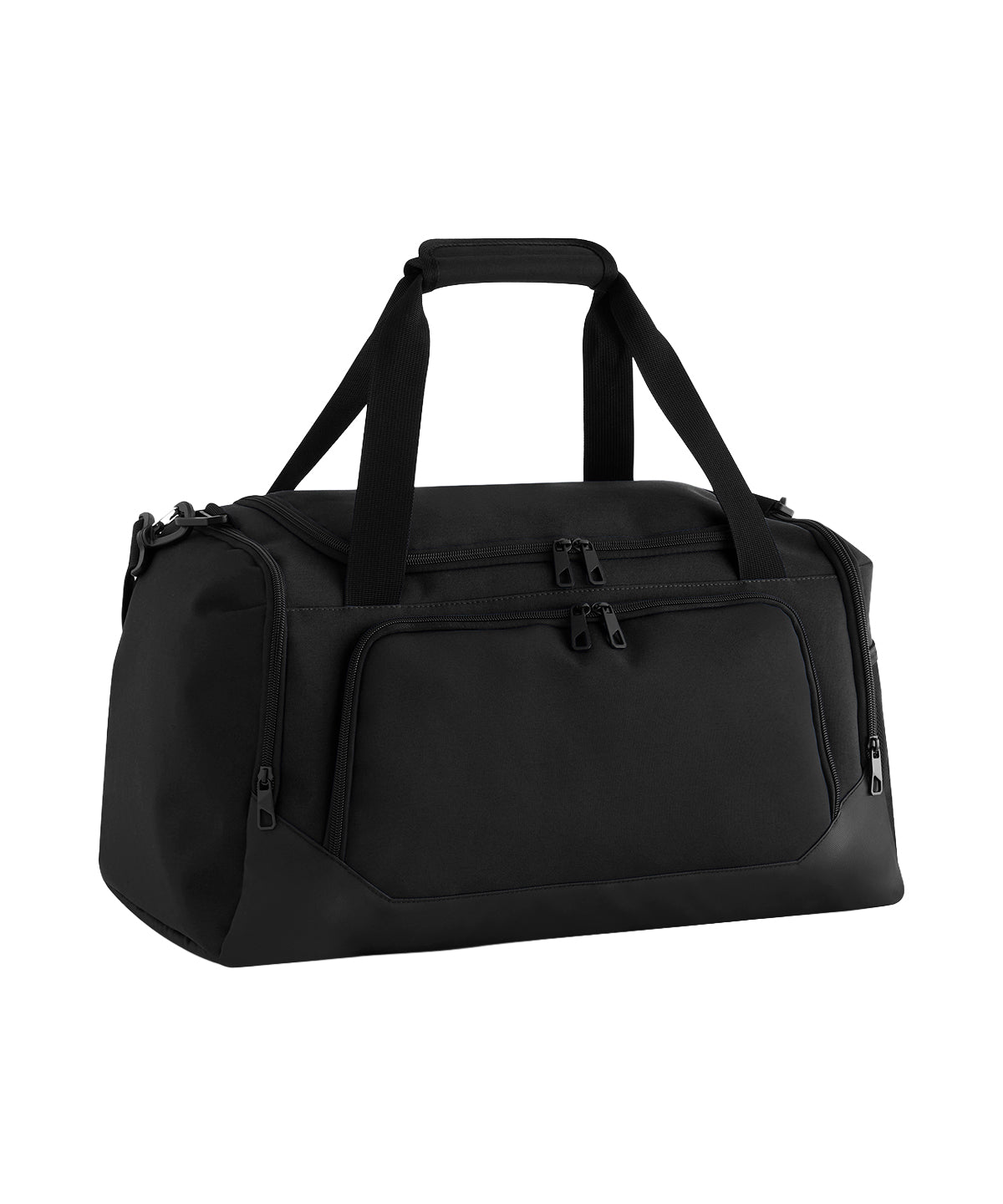 Quadra Pro team small holdall in Black, front view