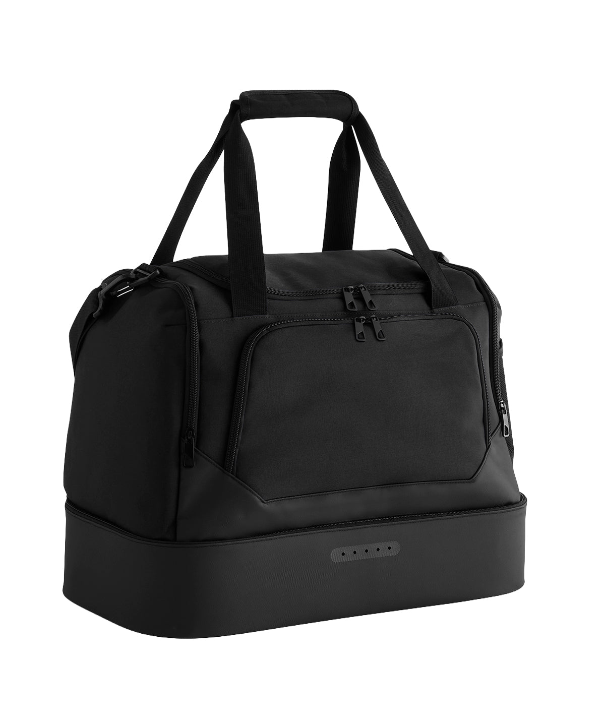 Quadra Pro team small hardbase holdall in Black, front view
