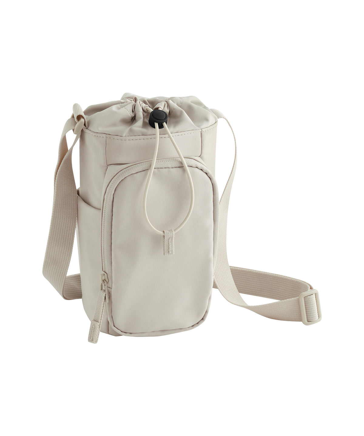 Quadra Studio water bottle carrier in Natural Stone, front view