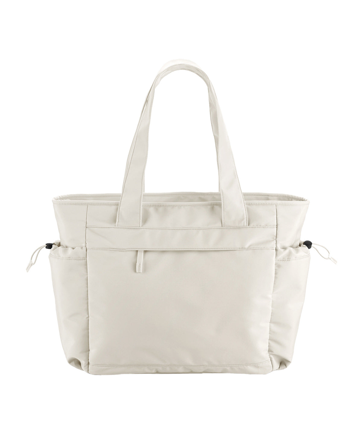 Quadra Studio oversized tote in Natural Stone, front view