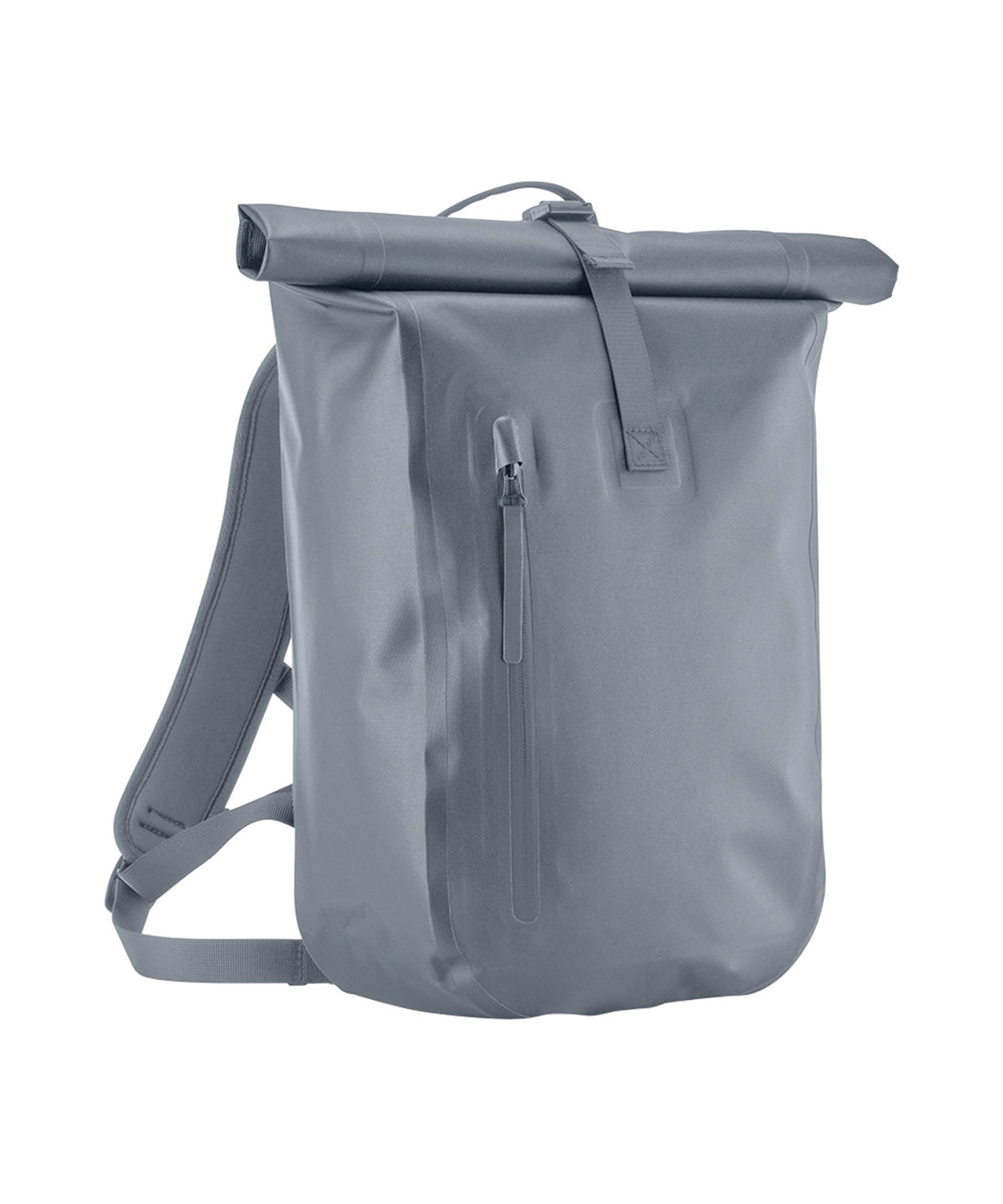 Quadra Waterproof roll-top lite in Blue Grey, front view