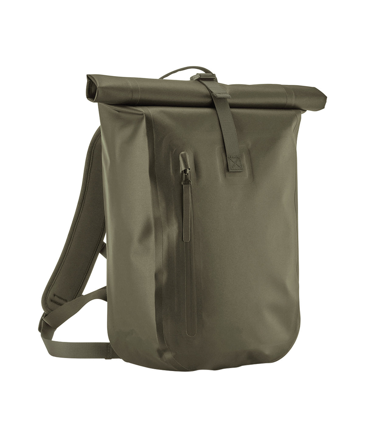 Quadra Waterproof roll-top lite in Covert Green, front view