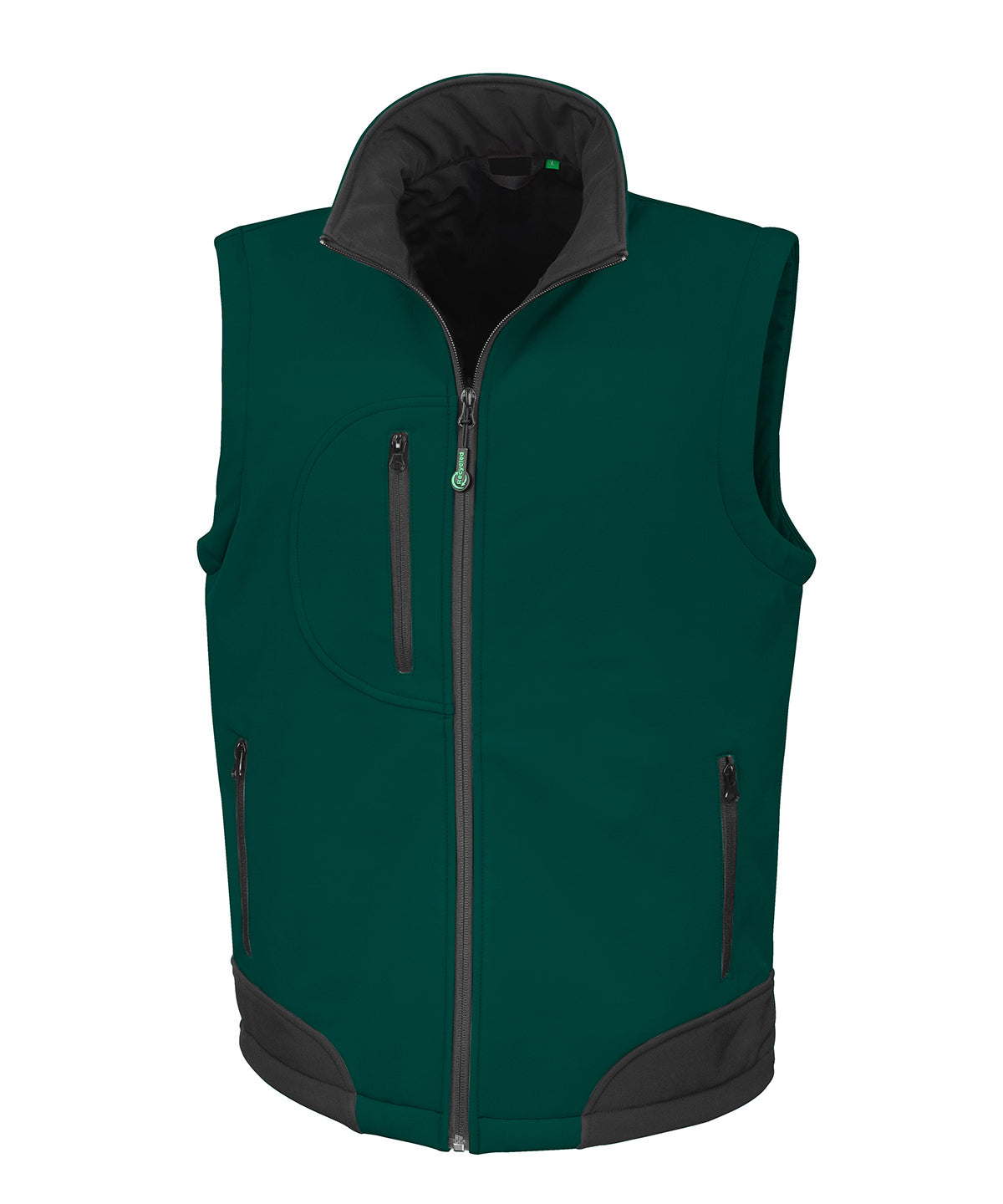 Result Softshell bodywarmer in Bottle, front view