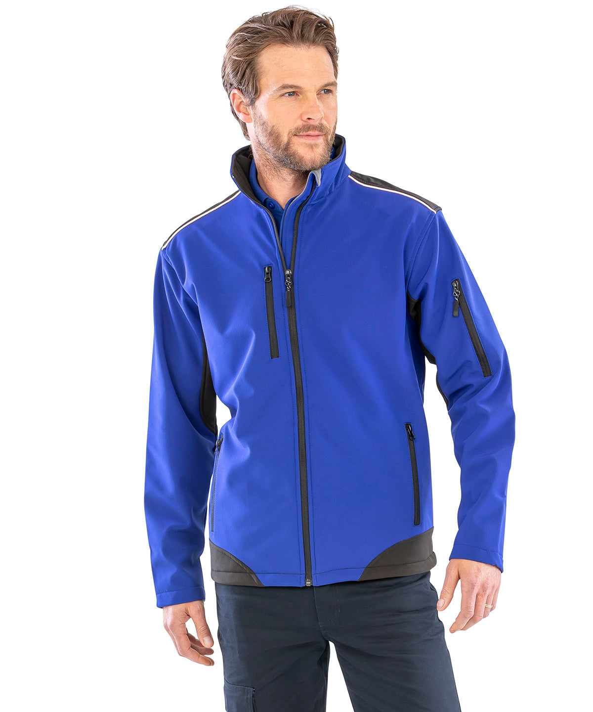 Result Workguard Ripstop softshell workwear jacket, lifestyle photo
