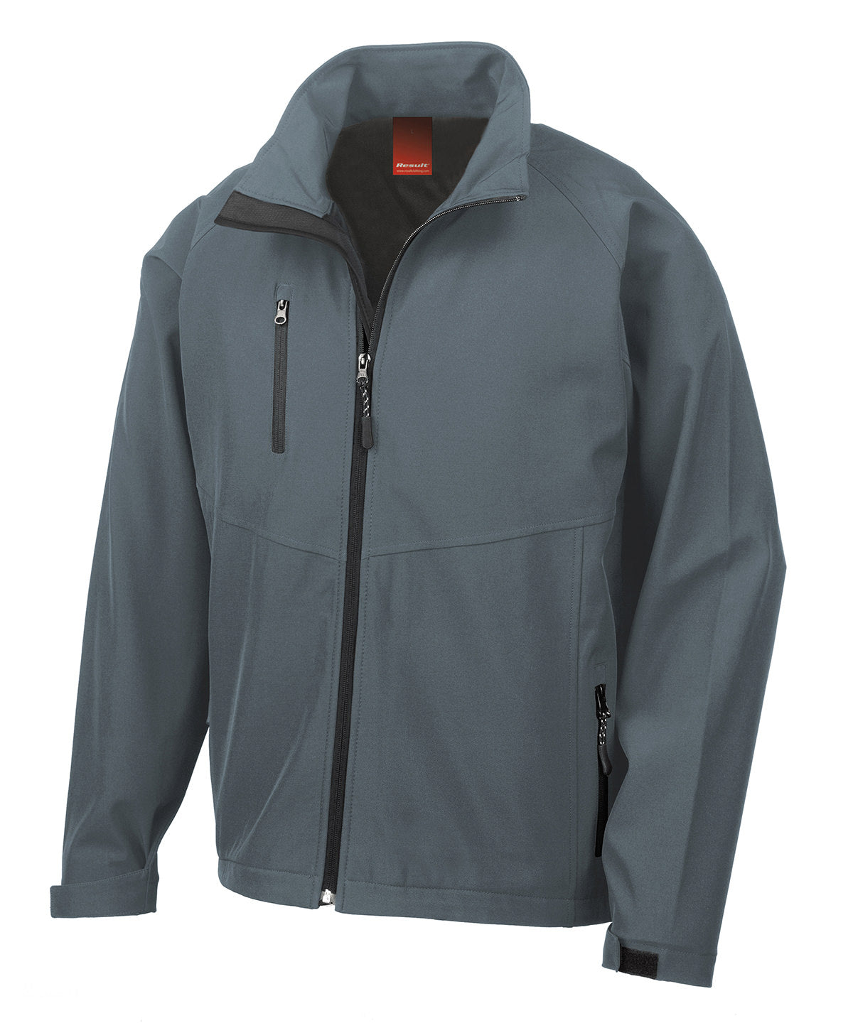 Result Baselayer softshell jacket in Silver Grey, front view