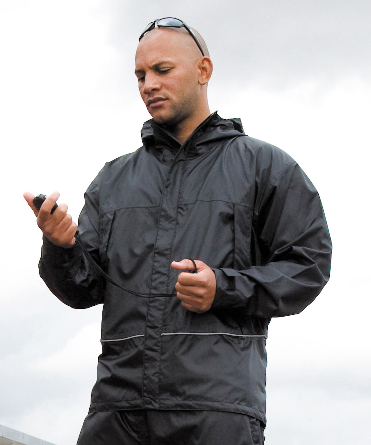 Result Waterproof 2000 midweight jacket in Black, lifestyle photo