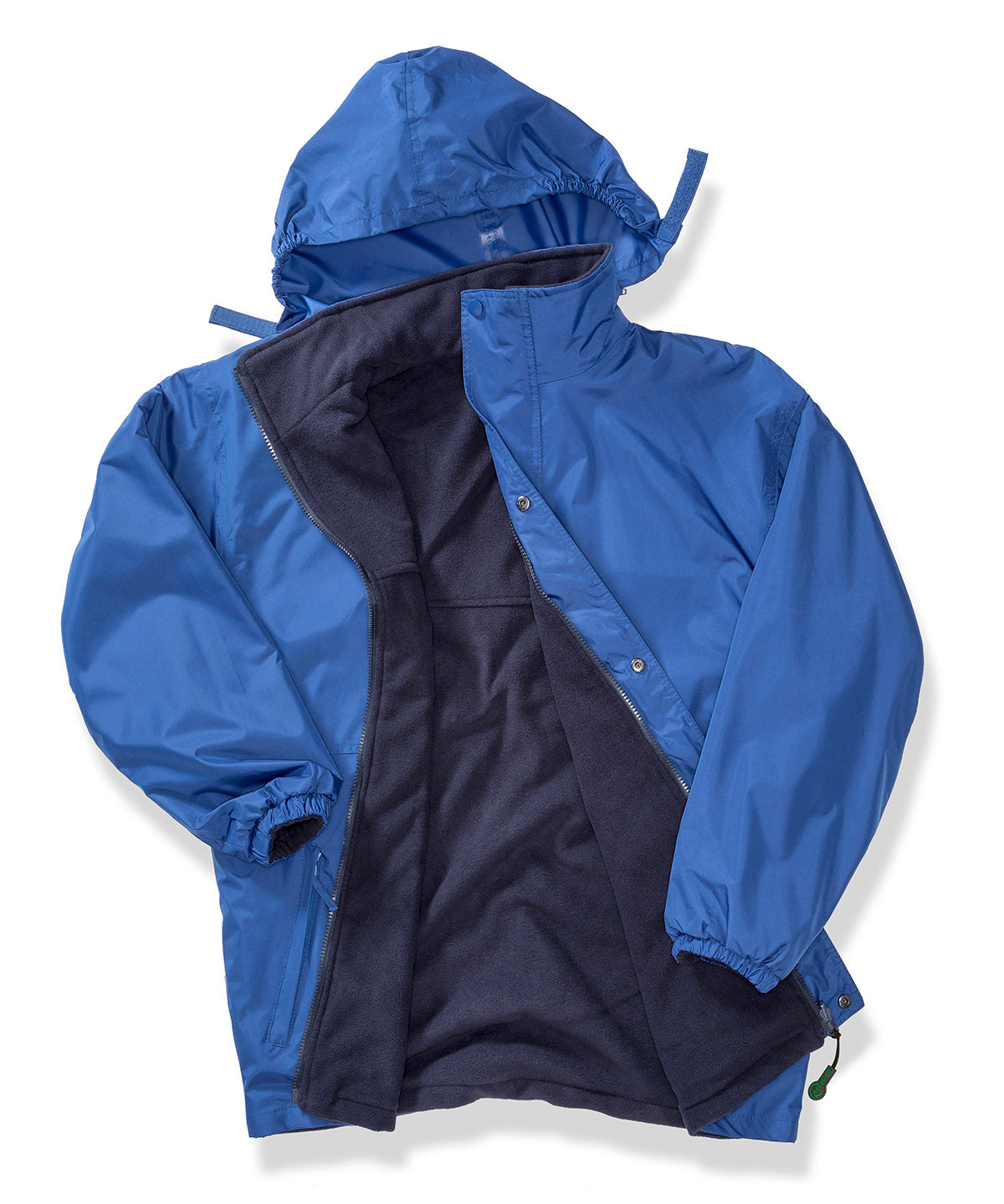 Result Recycled StormDri 6000 coat in Royal/Navy, front view