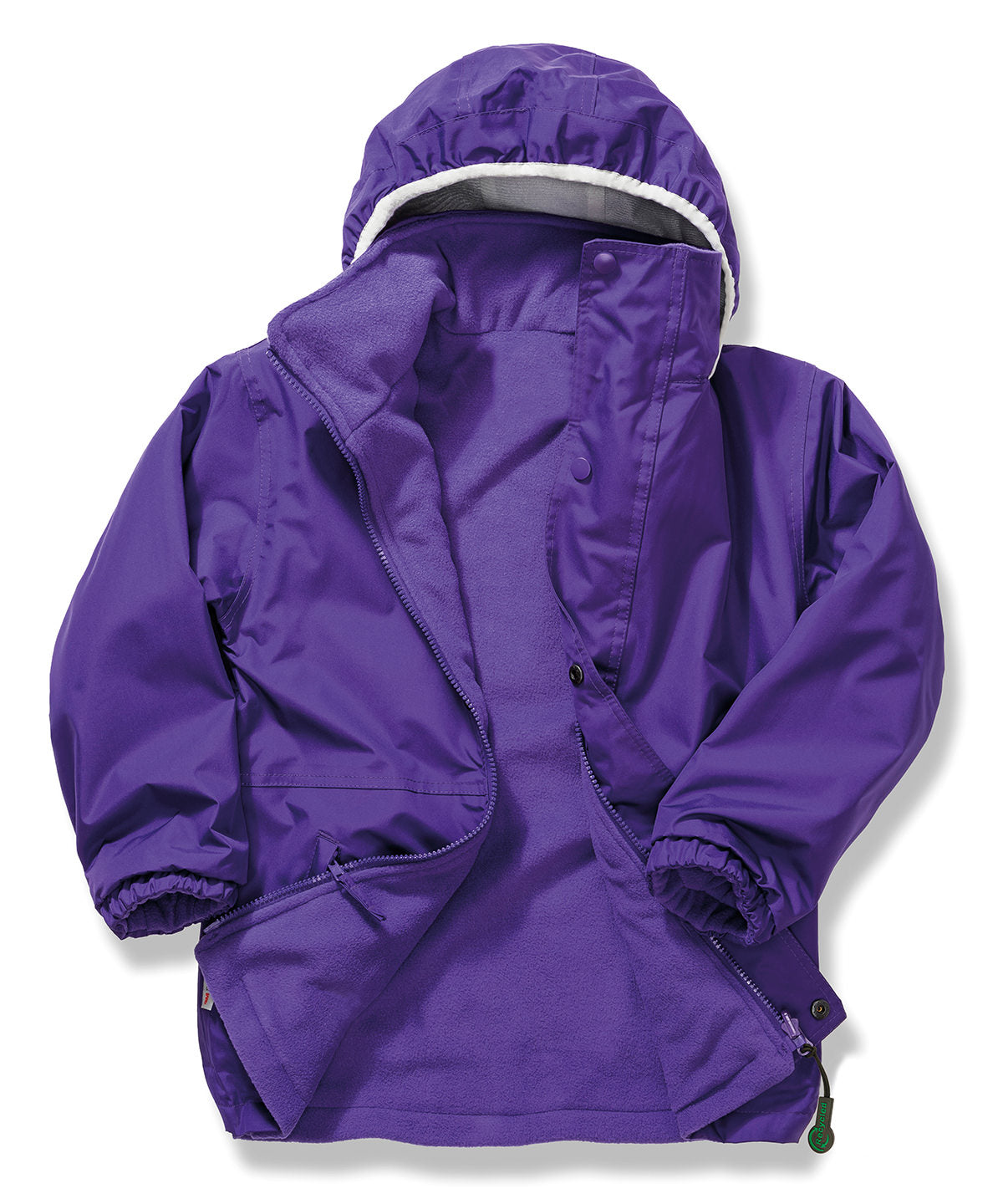 Result Junior & youth Recycled StormDri 6000 coat in Purple, front view